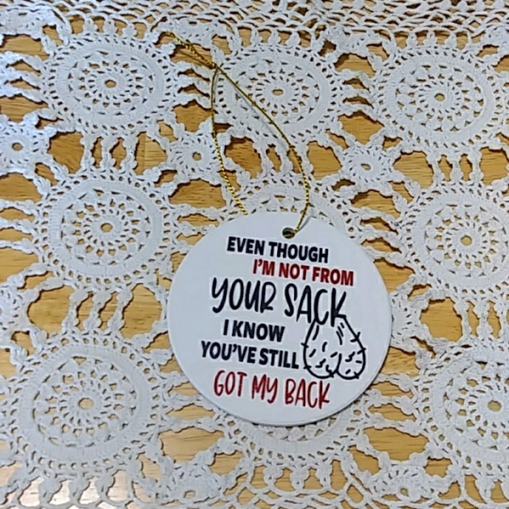 Risque' funny Christmas Ornament, not for everyone